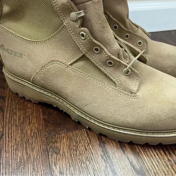 Bates Gore-Tex Military Combat Desert Tan Boots 03-D-0321 Men’s 11 R Leather - Picture 7 of 16